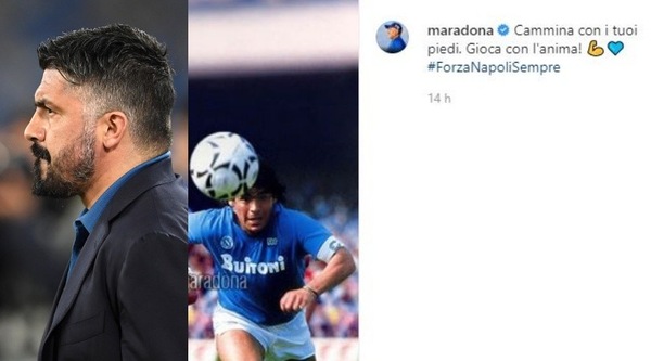 Maradona, messaggio al Napoli: "Gioca con l'anima"