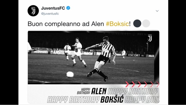 Boksic compie 50 anni: gli auguri della Juve