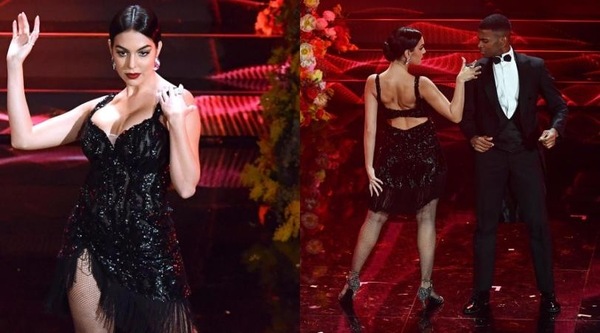 Georgina a Sanremo, tango sexy sul palco dell'Ariston