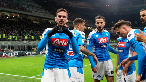 Inter-Napoli 0-1, una perla di Fabian Ruiz fa felice Gattuso