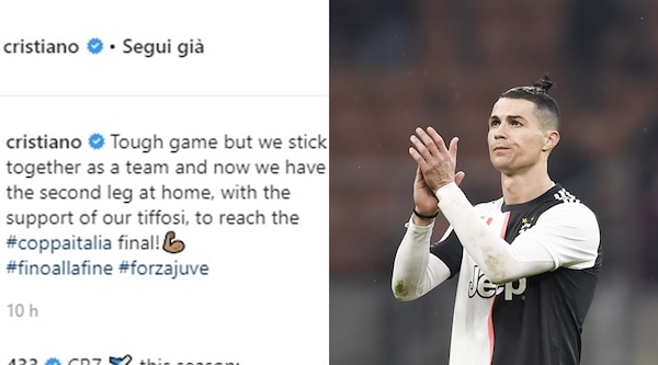 Milan-Juve, Ronaldo: "Stiamo uniti per la finale"