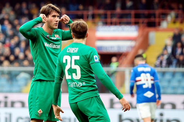 Fiorentina, Vlahovic ai tifosi della Samp: "È la mia esultanza"