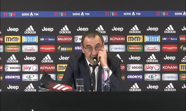 Sarri: "Fischi? E' uno stadio esigente"