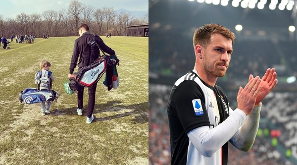 Juve, Ramsey senza Serie A gioca a golf