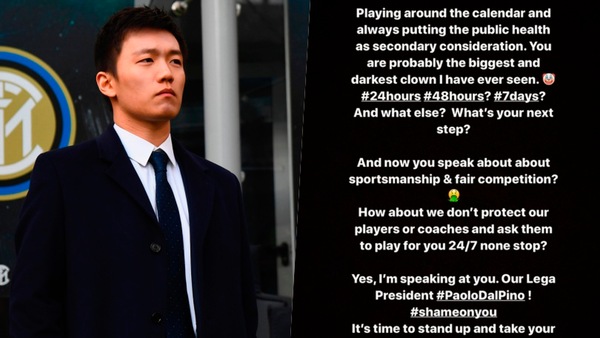 Inter, la furia di Zhang su Dal Pino: "Sei un grandissimo pagliaccio"