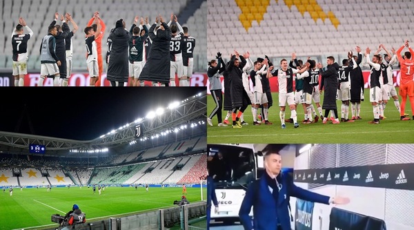 Juve, ecco come i bianconeri hanno vissuto la strana serata allo Stadium
