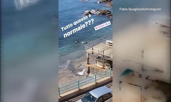 Quagliarella denuncia l'irresponsabilità di alcuni bagnanti