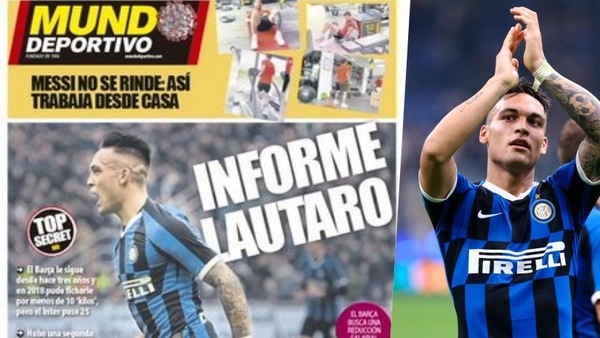 Mundo Deportivo: "Barcellona-Lautaro Martinez, un amore che parte da lontano"