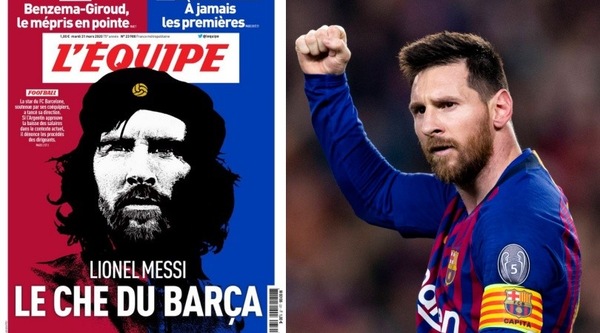 Messi versione Che Guevara: la prima pagina dell'Equipe diventa virale