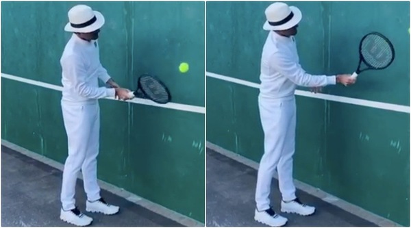 Coronavirus, sfida social di Federer con il cappello. E tagga Cristiano Ronaldo...