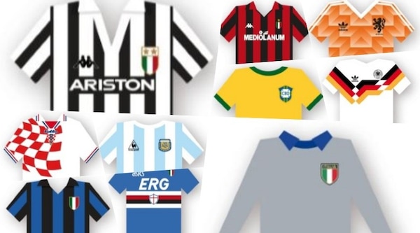 Le 50 maglie mitiche del calcio secondo France Football