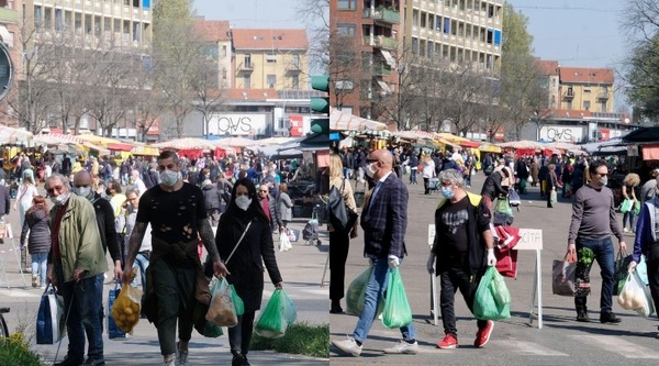 Torino, assembramento di cittadini al mercato di Corso Brunelleschi