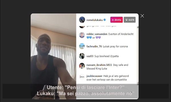 Lukaku: "Non lascio l'Inter, mica sono pazzo"