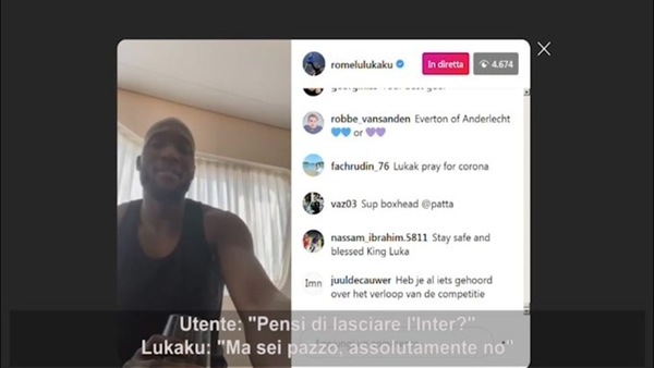 Lukaku: "Non lascio l'Inter, mica sono pazzo"