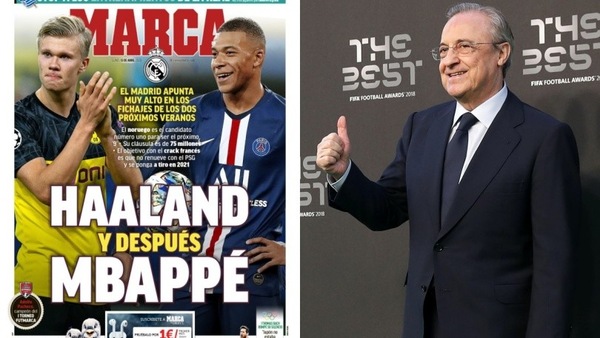 Occhio Juve, Marca: “Haaland subito al Real, poi Mbappé nel 2021”