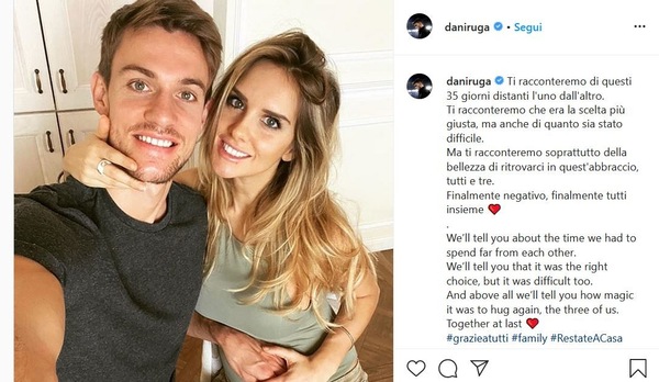Coronavirus, Rugani: "Finalmente negativo, finalmente tutti insieme"
