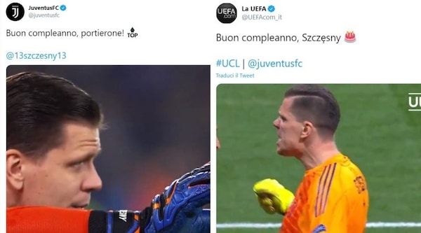 Compleanno Szczesny, gli auguri della Juve e della Uefa