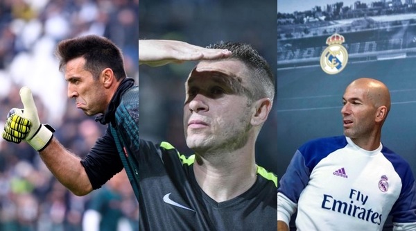 Cassano e la sua formazione ideale con Buffon, Pirlo e Zidane