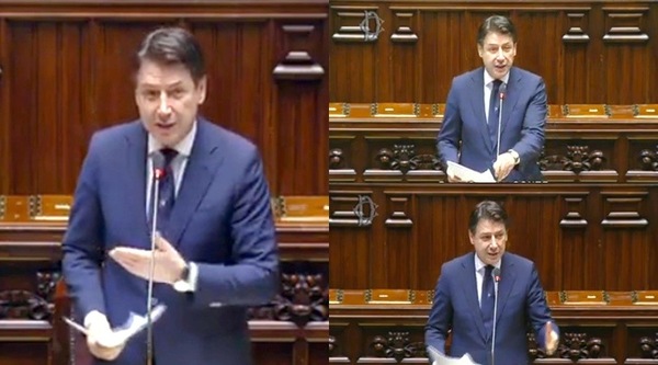 Coronavirus, Conte senza mascherina accende gli animi in aula
