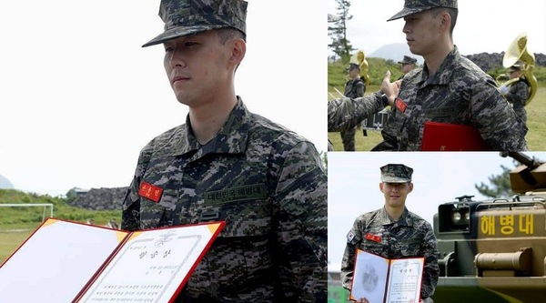 Son Heung-min, ecco il diploma dell'esercito della Corea del Sud
