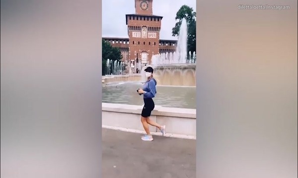 Diletta Leotta, piccola ferita durante la corsa domenicale!