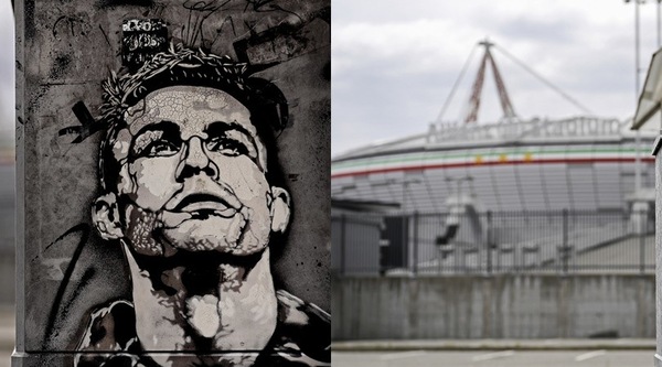 La Juve riabbraccia Cristiano Ronaldo: all'Allianz spunta un murale col suo volto