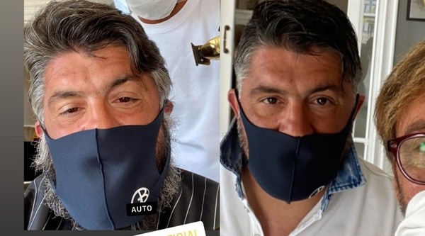 Gattuso, con la fine della quarantena via barba e capelli lunghi