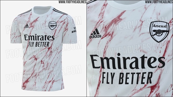 "Nuova maglia Arsenal? Con gli schizzi di sangue"