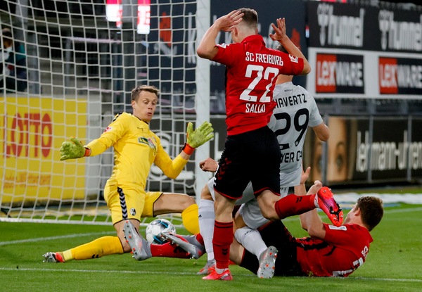 Bundesliga, Friburgo-Bayer Leverkusen 0-1: Grifo ko, segna Havertz