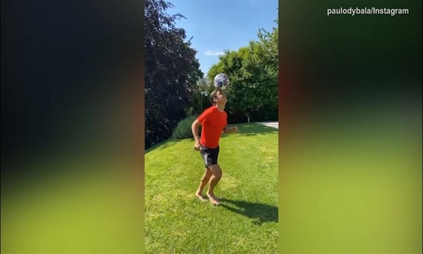 Dybala, palleggi in giardino!
