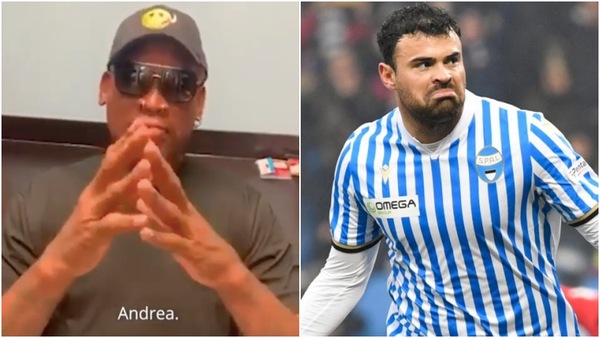 Dennis Rodman sui social a Petagna: "Ciao Bulldozer"