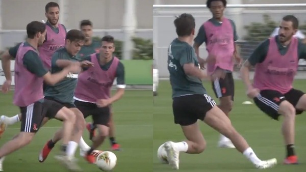 Juve, Dybala fa sognare Sarri e tifosi: che serpentina in allenamento!