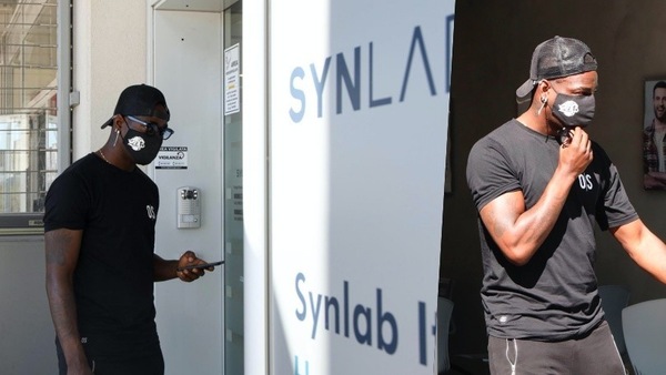 Balotelli, mattinata al Synlab per il tampone