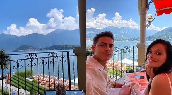 Dybala porta Oriana sul lago di Como: "Viste imbattibili!"
