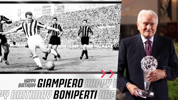 Boniperti compie 92 anni: gli auguri speciali della Juve