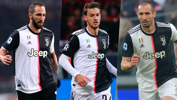 Higuain e Rugani a San Siro e Chiellini vede il rientro