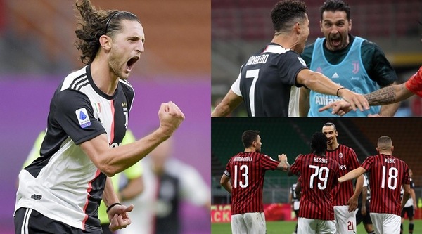 Capolavoro di Rabiot e Ronaldo, poi il buio. Il Milan rimonta la Juve