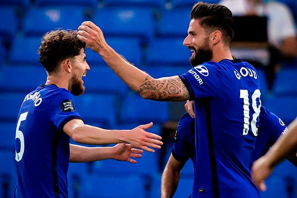 Il Chelsea "vede" la Champions: decide Giroud, 90' per Jorginho e Kovacic