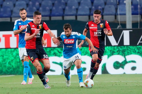 Napoli, Younes ha lavorato a parte