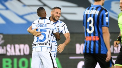 L'Inter è seconda: D'Ambrosio e Young piegano l'Atalanta