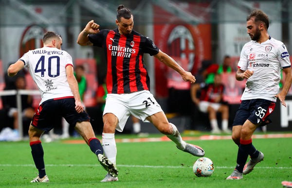 Milan-Cagliari 3-0 il tabellino