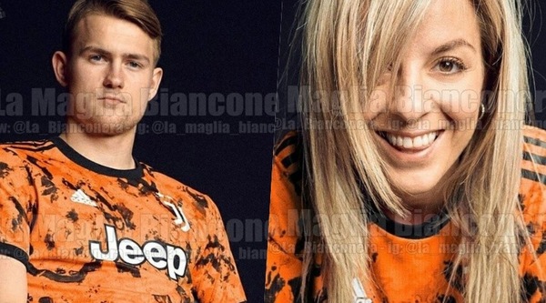 Juve, terza maglia orange: De Ligt "gioca in casa"