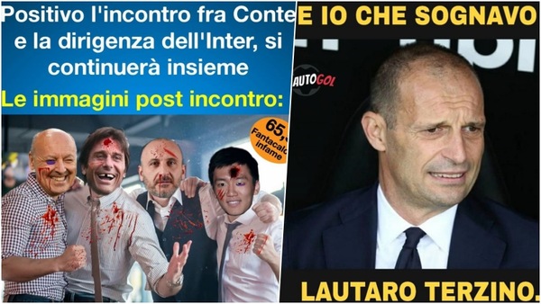 L'Inter conferma Conte: i social si scatenano