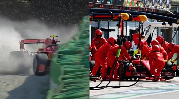 Monza amara per le Ferrari, fuori sia Vettel che Leclerc