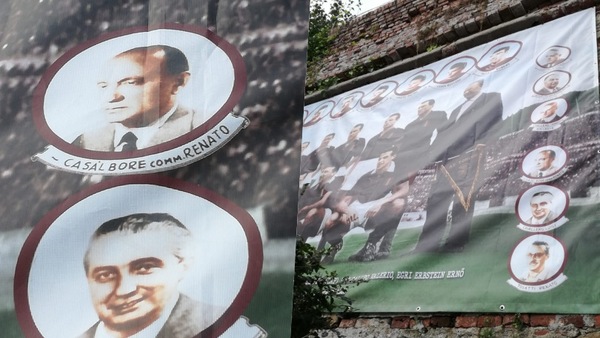 Grande Torino, inaugurazione della nuova gigantografia a Superga