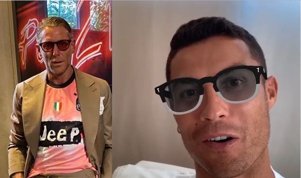 Cristiano Ronaldo "vede" bianconero. Lapo Elkann: «L'occhiale per tutti i fuoriclasse»