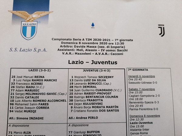 Juventus, la formazione ufficiale: c'è Frabotta a sorpresa