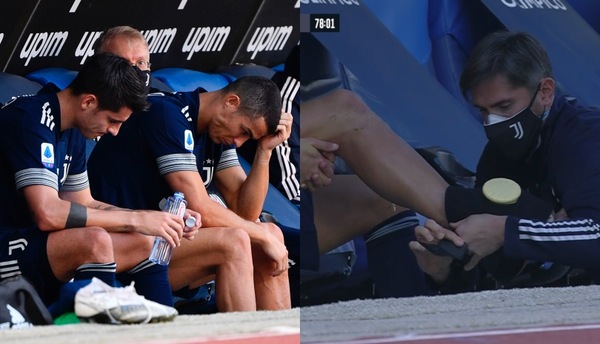 Ronaldo, Juve in ansia: il portoghese esce malconcio con la Lazio