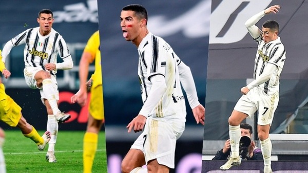 Juve, Ronaldo fenomeno: doppietta in 4' e linguaccia alla Del Piero