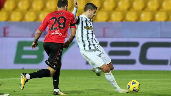 Benevento-Juve 1-1: primo tempo in mano alla squadra di Pirlo, distratta nel finale